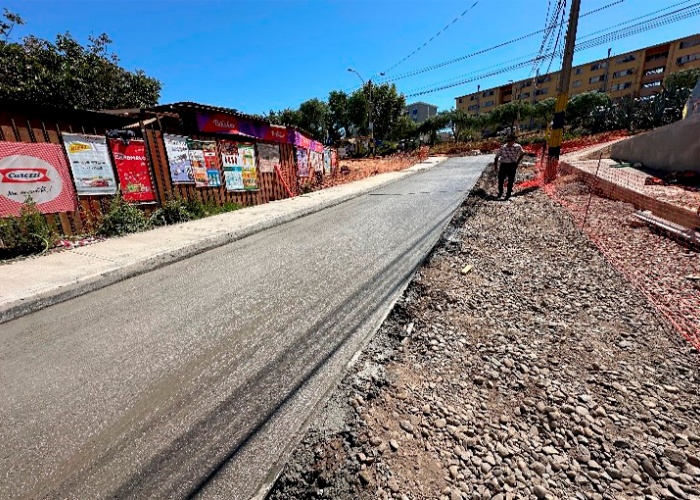 Construcción Calle con Soleras y Veredas, Sector Forestal en Viña del Mar